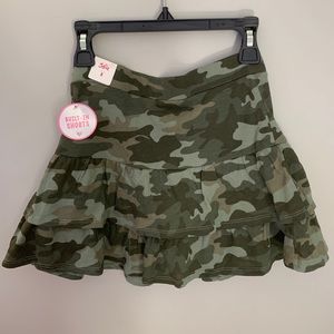Girls Justice Camo Skort with built in shorts